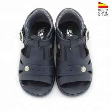 sandalia bebe azul marino