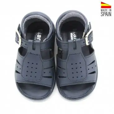 sandalia bebe azul marino