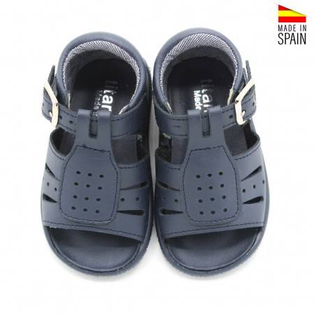 sandalia bebe azul marino