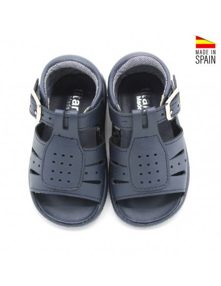 sandalia bebe azul marino